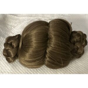 IMSCO Doll Wig Size 14-15 Color Light Brown Full Cap Side Braids